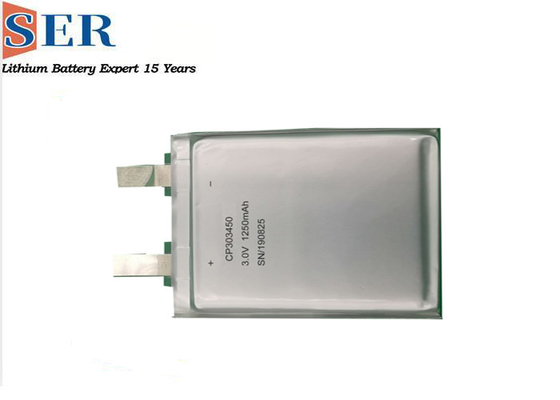 Limno2 Ultra Thin Battery CP303450 SER GROUP 3v Prismatic Lithium Manganese 3v Soft Pack Battery