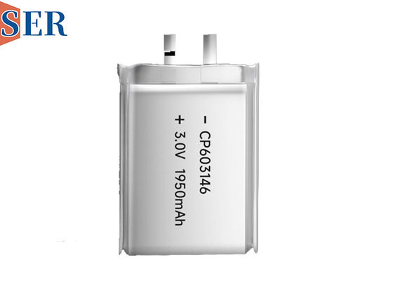 CP603146 ​​باتری لیتیومی اولیه 3 ولتی بسیار نازک کیسه سلولی Li-MnO2 عمر مفید طولانی مدت