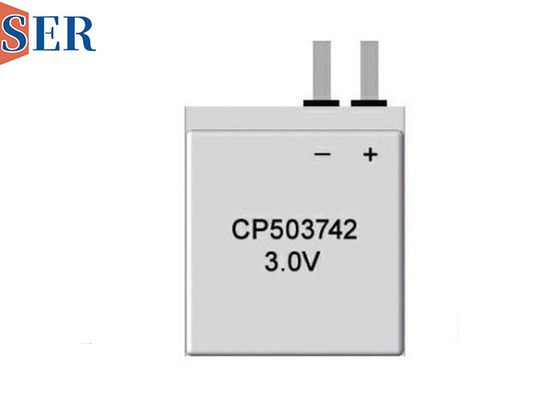 باتری بسیار نازک مستطیلی اولیه فویل لیتیوم CP503742 برای کارت موقعیت یابی پرسنل