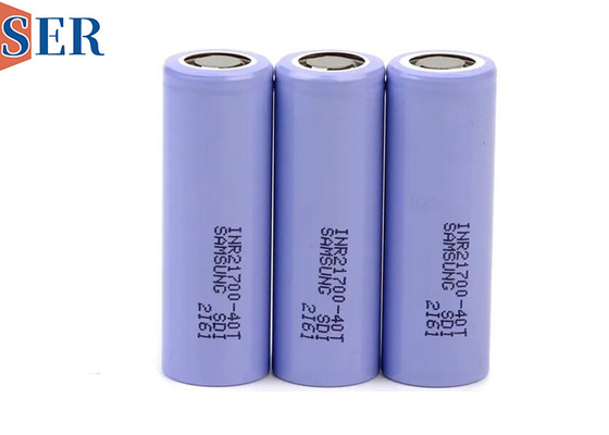 نوع تخلیه بالا INR21700 40T باتری لی یون سامسونگ 3.6 ولت باتری قابل شارژ مجدد برای ابزار برق