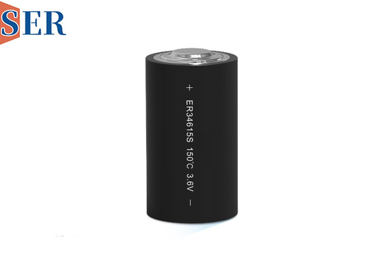 CC اندازه 3.6V ER34615S باتری لی SOCl2 13000mAh از -55 تا 165 درجه سانتیگراد