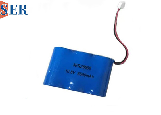 باتری های سفارشی Li-SOCL2 10.8V 8500mAh ER26500 3S1P بسته باتری اصلی لیتیوم برای آشکارساز نشت خلاء