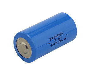 سیلندر لیتیوم SOCL2 باتری C اندازه 3.6V 8500mAh ER26500 برای Tadiran TL2200 / TL4920