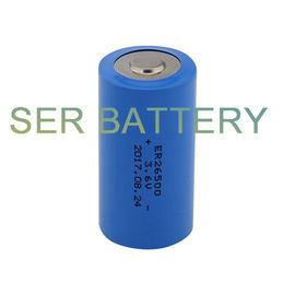 سیلندر لیتیوم SOCL2 باتری C اندازه 3.6V 8500mAh ER26500 برای Tadiran TL2200 / TL4920