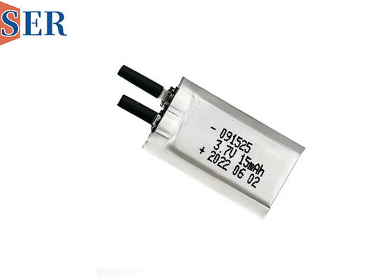 سفارشی 3.7V سلول کیسه بسیار نازک 091525 باتری پلیمر لیتیوم قابل شارژ برای دستگاه های پوشیدنی
