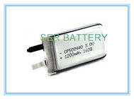 قفل الکترونیکی باتری بسیار نازک انعطاف پذیر سلول اولیه CP202540 3.0 ولت ظرفیت 350 میلی آمپر ساعت