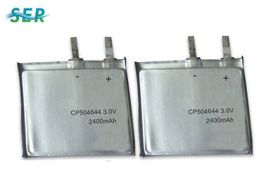 باتری اولترا نازک لیتیوم CP504644 3.0 ولتاژ 2400 میلی آمپر ساعت برنامه RFID