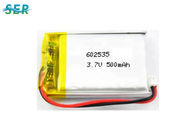 باتری قابل شارژ لیتیوم پلیمری با عمر طولانی 3.7 ولت 602535 برای پخش کننده MP3 MP4
