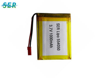 باتری لیتیوم یون بادوام و باتری لیتیوم پلیمری 3.7 ولت 1000 mah 554050 مربع شکل