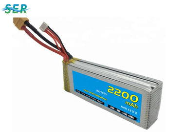 باتری ماشین RC قابل شارژ 35C 14.8 ولت 1800 میلی آمپر ساعت لی پلیمر برای مینی هلیکوپتر / هواپیما