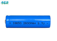 باتری لیتیوم یون قابل شارژ 18650 3.7 ولت 2600mah برای لامپ / فانوس با تخلیه بالا