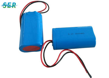زیرزمینی نور خورشیدی باتری لیتیومی LiFePO4 18650 3.2v 3000mah طول عمر چرخه طولانی