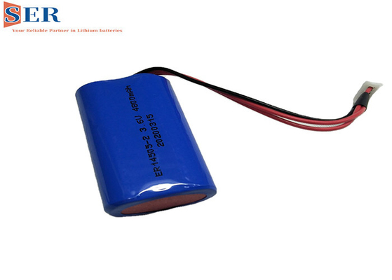 2ER14505 1S2P Li SOCL2 باتری ER14505-2 موازی 3.6V 4800mah برای مدار Ram Cmos