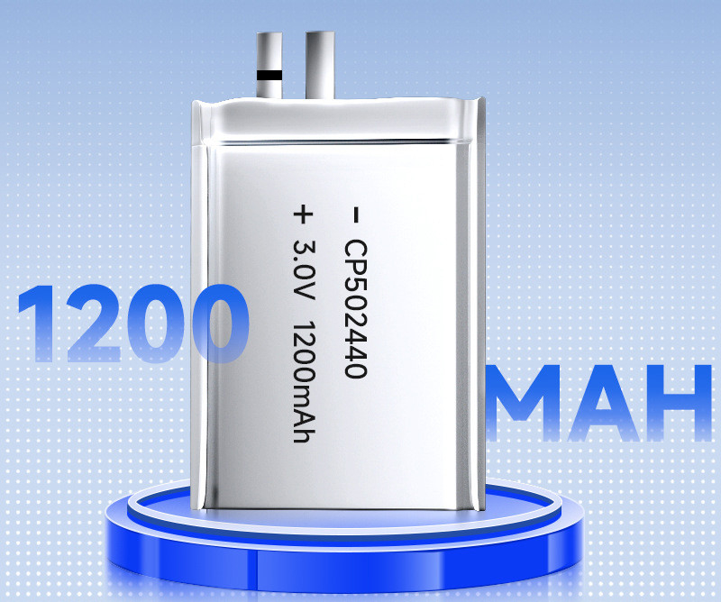 سفارشی کردن CP502440 3.0V 1200mAh باتری بسیار نازک Li-MnO2 Pouch Cell برای GPS RFID