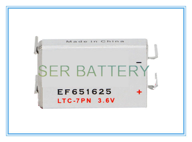 آب سنج منشوری Li SOCl2 لیتیوم تیونیل کلرید سلول 3.6V LTC-7PN باتری EF651625