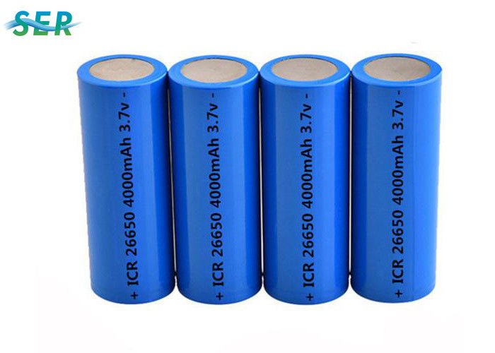باتری لیتیوم یون بادوام 26650 3.7V 4000mah برای چراغ قوه / مشعل برقی