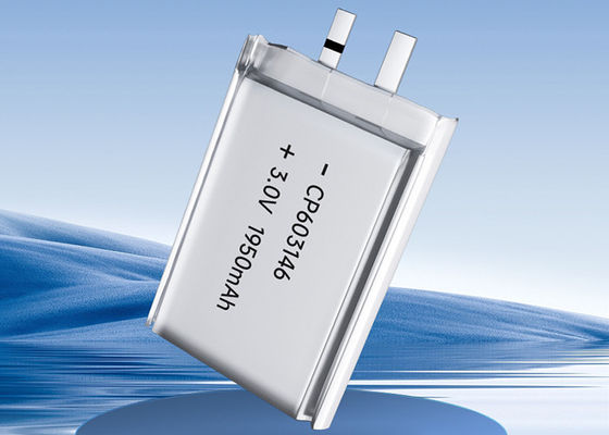 CP603146 ​​باتری لیتیومی اولیه 3 ولتی بسیار نازک کیسه سلولی Li-MnO2 عمر مفید طولانی مدت