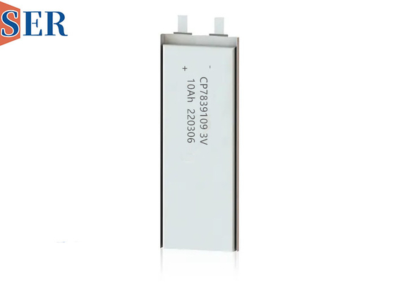 باتری نازک لیتیوم دی اکسید منگنز اولیه سفارشی CP7839109 3.0V 10Ah