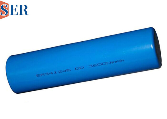 ER341245 3.6V ظرفیت بالا 35Ah Li SOCL2 باتری DD اندازه برای صنعت خودرو