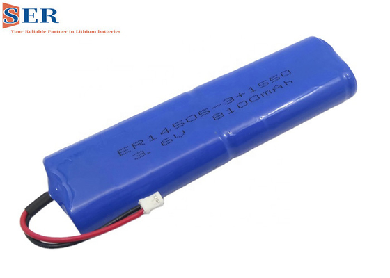 باتری ER14505-3P 3.6V 8100mAh LiSOCL2 با کانکتور JST خازن SPC1550