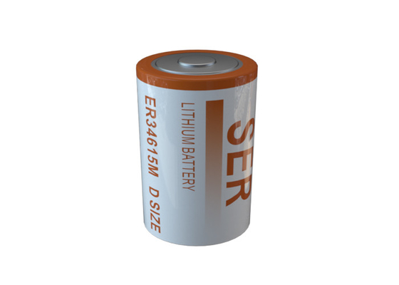 باتری ER34615M 3.6V D Size LiSOCL2 باتری لیتیوم تیونیل کلرید مارپیچی با تخلیه بالا
