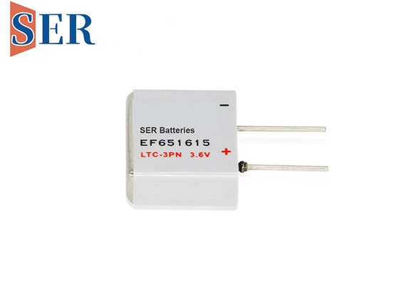 باتری 400 میلی آمپر ساعتی EF651615 Prismatic Li SOCL2 با 4 پین لحیم کاری U