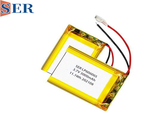 Li - Ion Pouch Lipo 606065 لیتیوم پلیمر باتری 3.7V 7.4V 11.1V 2500mAh