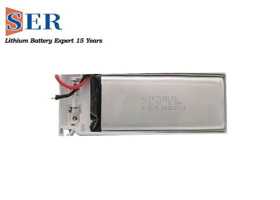 CP7835128 باتری اولیه لیتیومی 3.0 ولتی با نوار بلند باتری های بسیار نازک بامبو Limno2 کمتر رایج